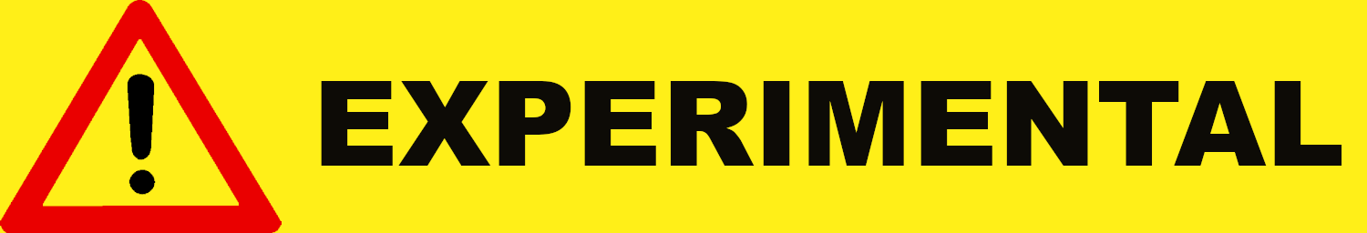 Experimental icon