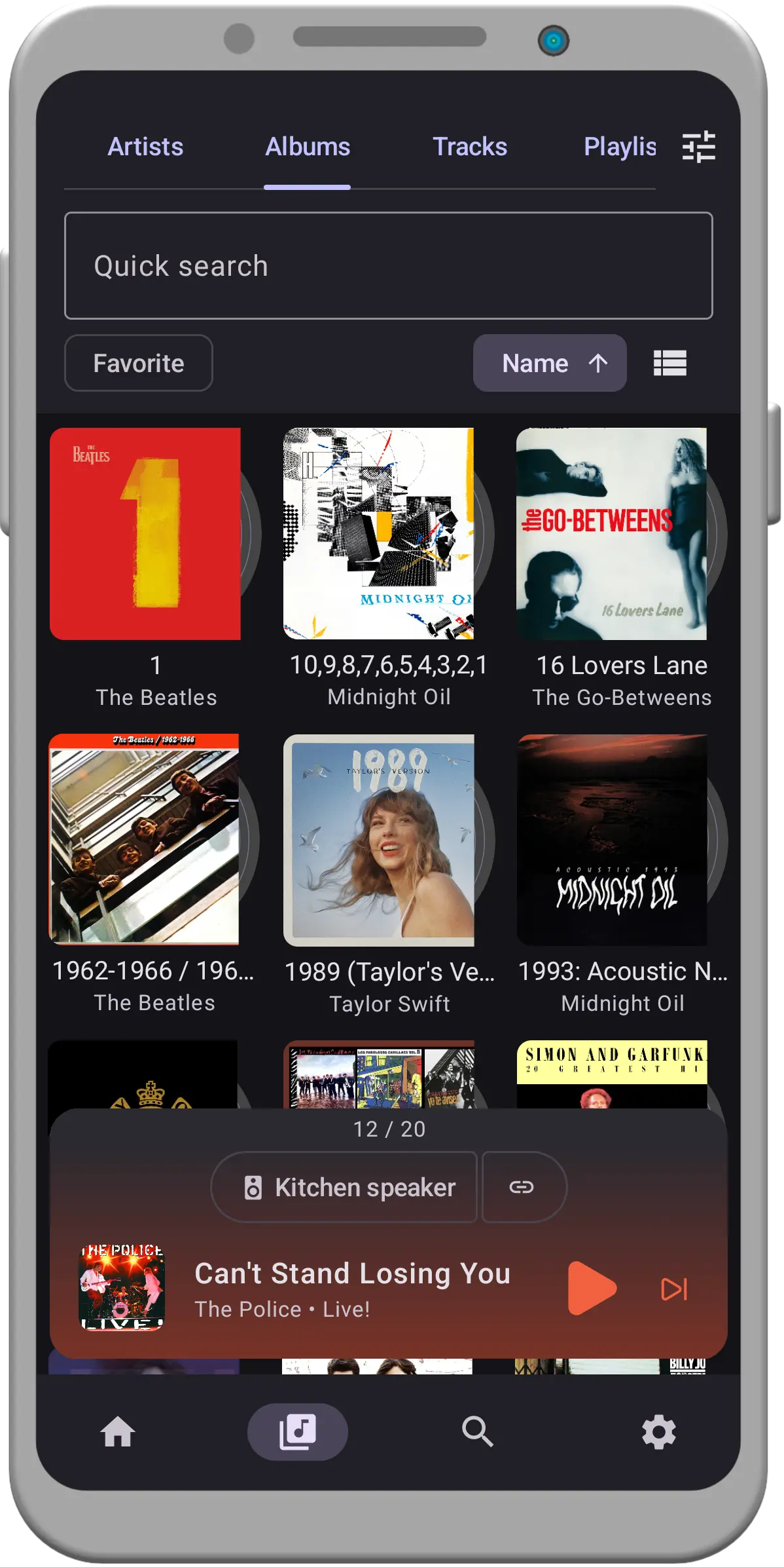 Music Assistant on mobile — screen 2